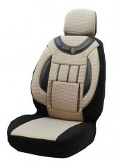 Volkswagen Transporter Kamyonet 2+1 Tek Kabin Koltuk Kılıfı  BEJ - SİYAH thumbnail 1