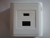 Sıva Üstü USB2.0+HDMI Duvar Prizi - 3
