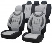 Ford Transit 350 L Duratorq Çift Kabin Kamyonet 6+1 Koltuk Kılıfı  GRİ - SİYAH - 1