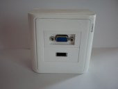 Sıva Üstü VGA+USB2.0 Duvar Prizi - 1