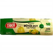 Hamzaoğlu HMZ TAKA 1398 Çöp Poşeti 65X70 Büzgülü Limonlu Büyük - 1