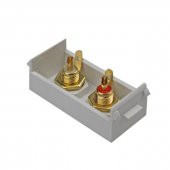 22.5x45 mm Ses Priz Modülü - 2x RCA Gold - 2