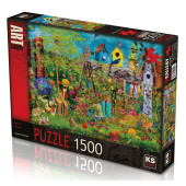 KS Games 1500 Parça Summer Garden Puzzle Aimee Stewart - 1
