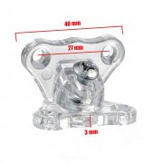 Açılı T Bağlantı Çektirme Şeffaf Plastik Köşe Birleştirme Kelebek (10 ADET) thumbnail 2