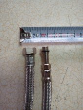 2 ADET 70 CM ARMATÜR ÇELİK ÖRGÜLÜ BAĞLANTI HORTUMU - 1