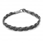 Nipora El İşçiliği Özel Tasarım 1000 Ayar Gümüş Kazaz Erkek Bileklik - 1