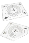 Tilbe Home Silikon Hamur Matı Hamur Açma Pasta Fırın Altlığı Matı Ölçülü Hamur Yoğurma Renkli Büyük Boy 65X45 - 3