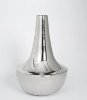 Vitale Dekoratif Orta Boy Vazo Gümüş 38x24 cm AK.IR0021 - 1