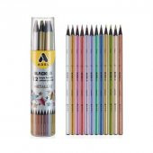 Adel Blackline Metalik Kuru Boya 12 Renk Tüp - 1