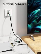 UGREEN Cat7 Esnek Ethernet Kablosu Altın Kaplama 10Gbps 60 thumbnail 4