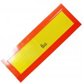 Tüvtürk Uyumlu E37 Reflektörlü Fosforlu Tır Kamyon Dorse Çekici Arkası LEVHA 20 cm x 56.5 cm - 2