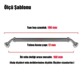 Konak Çekmece Dolap Kapak Kulpu Kulbu 160 mm Metal Kulp - 3