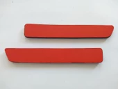 DOBLO 3 ARKA TAMPON REFLEKTÖRÜ SAĞ SOL (YAPIŞTIRMALI) KIRMIZI - KEDİGÖZÜ - DOBLO REFLEKTÖR - 1