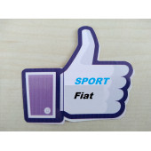 FİAT EL sticker 7cmx6cm (FİAT sticker) FİAT logosu - FİAT arması - FİAT ETİKETİ - 1