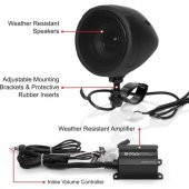 BOSS MCBK420B Motosiklet Bluetooth Hoparlör Sistemi - 5