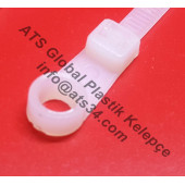 Montaj Delikli Kablo Bağı Plastik Cırt Kelepçe 4X205 100 Adet Beyaz - 1