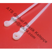 Montaj Delikli Kablo Bağı Plastik Cırt Kelepçe 4X205 100 Adet Beyaz - 2