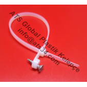 Montaj Delikli Kablo Bağı Plastik Cırt Kelepçe 4X205 100 Adet Beyaz - 3