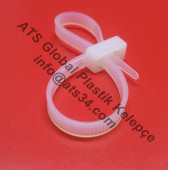 Çift Kilitli Kablo Bağı Plastik Cırt Kelepçe 4.8X165 200 Adet thumbnail 1