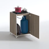 Kenzlife ocak dolabı kamuran crd 85*60*56 hazır mutfak ankastre gömme ocak için arkalıksız thumbnail 2