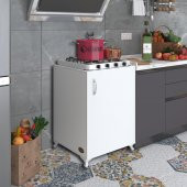 Kenzlife ocak dolabı ahunaz byz 85x60x56 hazır mutfak klasik set üstü ocak için arkalıksız - 1