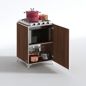 Kenzlife ocak dolabı ahunaz cvz 85*60*56 hazır mutfak klasik set üstü ocak için arkalıksız thumbnail 2