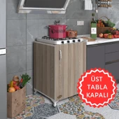 Kenzlife ocak dolabı hoşseda crd 85*60*56 hazır mutfak klasik set üstü ocak için arkalıksız thumbnail 1