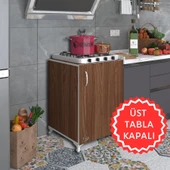 Kenzlife ocak dolabı hoşseda cvz 85*60*56 hazır mutfak klasik set üstü ocak için arkalıksız thumbnail 1