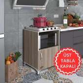 Kenzlife ocak dolabı revbahar crd 85*60*56 hazır mutfak klasik set üstü ocak için arkalıksız thumbnail 1