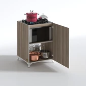 Kenzlife ocak dolabı benek crd 85*60*56 hazır mutfak ankastre gömme ocak için arkalıksız thumbnail 2