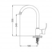 Gms Akdeniz Beyaz Krom Lavabo, Banyo, Eviye Batarya Set - 5