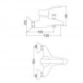 Gms Akdeniz Beyaz Krom Lavabo, Banyo, Eviye Batarya Set - 6