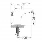 Gms Akdeniz Beyaz Krom Lavabo, Banyo, Eviye Batarya Set - 7