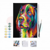 Renkli Köpek Sayılarla Boyama Seti thumbnail 1