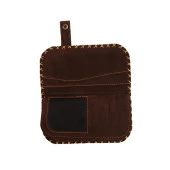 BB YEŞİL KAHVE FRİDA ÇELENK ÖRGÜ TASARIM CÜZDAN - 2