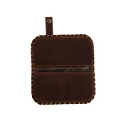 BB YEŞİL KAHVE FRİDA ÇELENK ÖRGÜ TASARIM CÜZDAN - 4