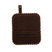 BB YEŞİL KAHVE FRİDA ÇELENK ÖRGÜ TASARIM CÜZDAN - 5