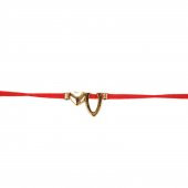 KIRMIZI İP V HARFİ BİLEKLİK - 2