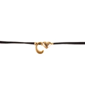 SİYAH İP C HARFİ BİLEKLİK - 2