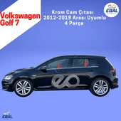 Vw Golf 7 Krom Cam Çıtası 4 Parça 2012-2019 Arası P. Çelik thumbnail 2