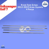 Vw Golf 7 Krom Cam Çıtası 4 Parça 2012-2019 Arası P. Çelik thumbnail 5