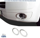 VW T5 CARAVELLE MULTIVAN Krom Sis Çerçevesi 2 prç 2010-2015 Arası P.çelik thumbnail 1