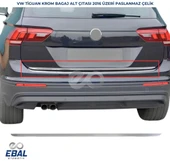 VW Tiguan Krom Bagaj Alt Çıtası 2016 ve üzeri Paslanmaz Çelik thumbnail 1