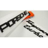 Porsche Taycan Turbo Bagaj 3M 3D ABS Yazı Logo Amblem Seti thumbnail 1