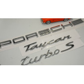 Porsche Taycan Turbo S Bagaj 3M 3D ABS Yazı Logo Amblem Seti - 2