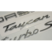Porsche Taycan Turbo S Bagaj 3M 3D ABS Yazı Logo Amblem Seti - 3