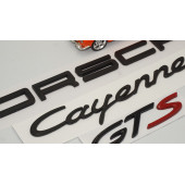 Porsche Cayenne GTS Bagaj 3M 3D ABS Yazı Logo Amblem Seti - 3