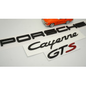 Porsche Cayenne GTS Bagaj 3M 3D ABS Yazı Logo Amblem Seti - 4