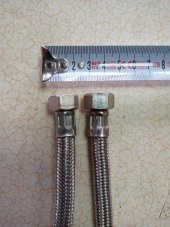1 ADET 150 CM KLOZET ÇELİK ÖRGÜLÜ FLEX BAĞLANTI HORTUMU REKORLU - 1