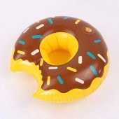 Deniz Yatağı Şişme Bardak Tutucu Donut Siyah - 3